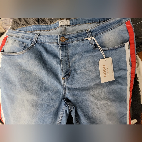 JG GoGo red stripe denim jeans - Picture 4 of 8